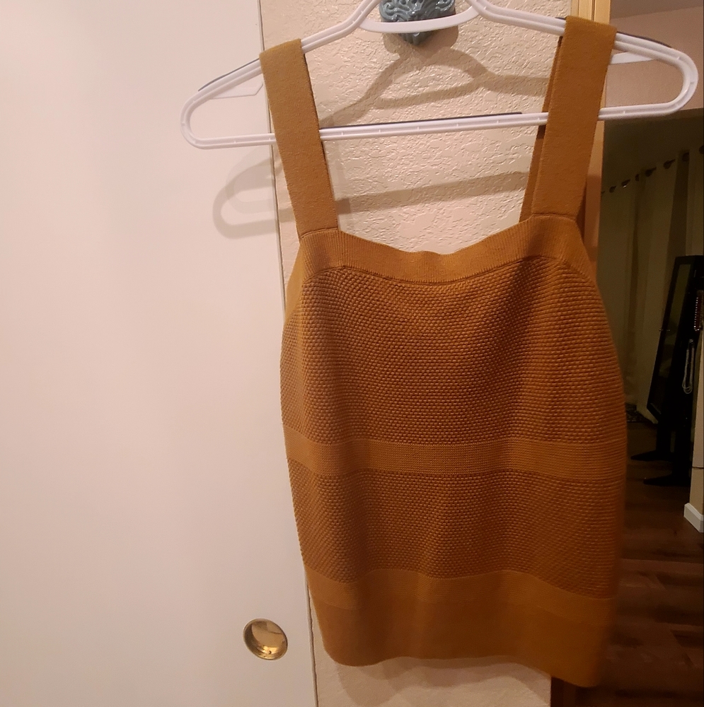 Banana Republic rust-like color knit tank